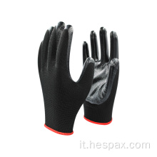 Costruzione di guanti industriali di nitrile con rivestimento completo Hespax